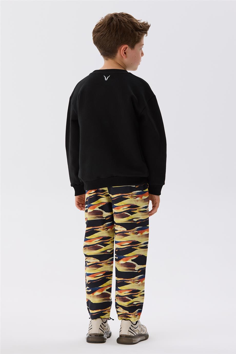 NBT Jeans Erkek Çocuk Move Siyah Sweatshirt görsel 4