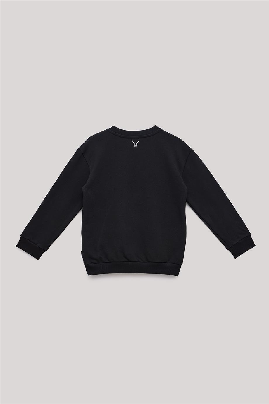 NBT Jeans Erkek Çocuk Move Siyah Sweatshirt görsel 6