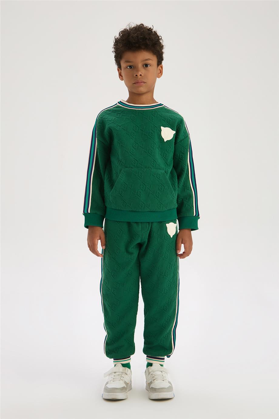 NBT Jeans Erkek Çocuk Yeşil Sweatshirt
