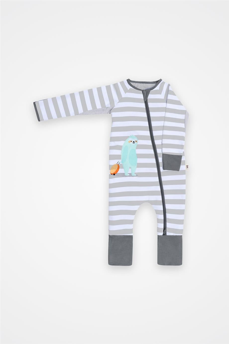 Owli Unisex Gri Uyku Tulumu görsel 3