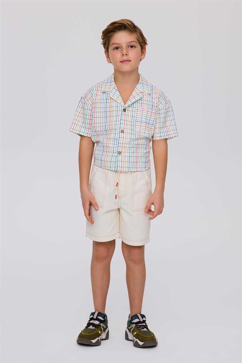 KID'N Match Erkek Çocuk Bej Şort