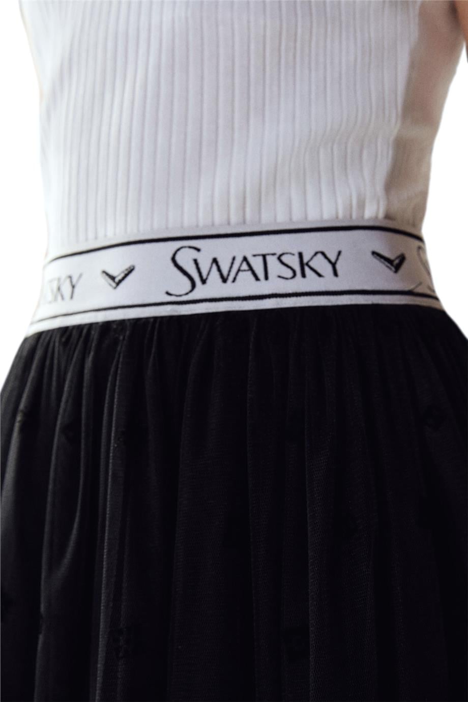 Swatsky Kız Çocuk Siyah Etek görsel 3