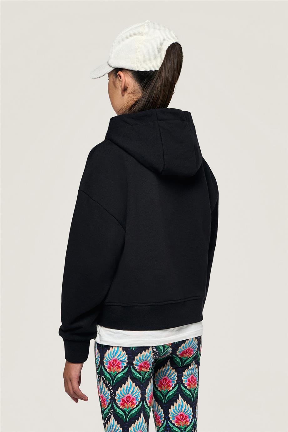 Swatsky Kız Çocuk Siyah Sweatshirt görsel 4