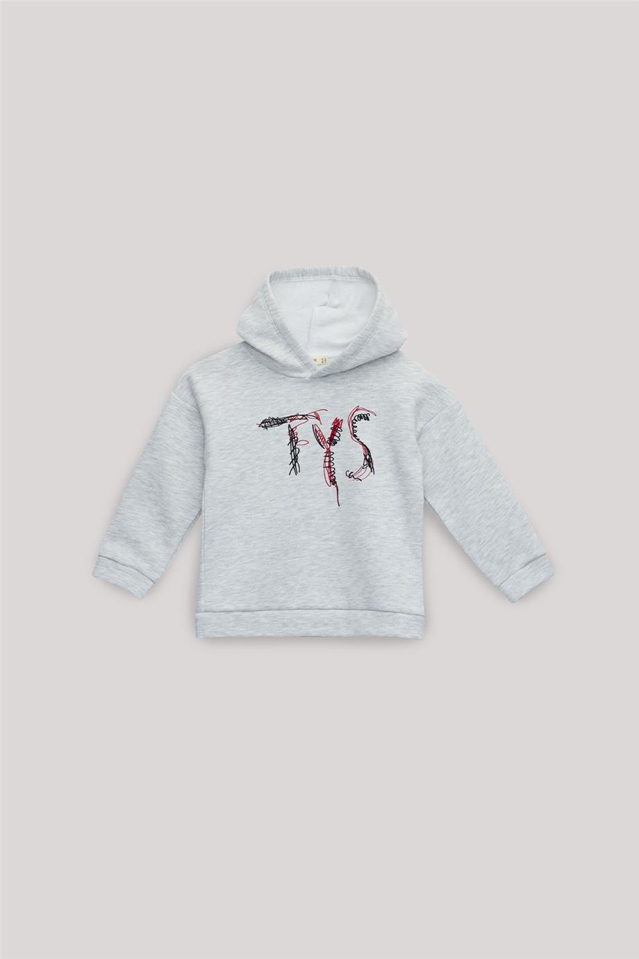 Tyess BSC Kız Çocuk Gri Sweatshirt