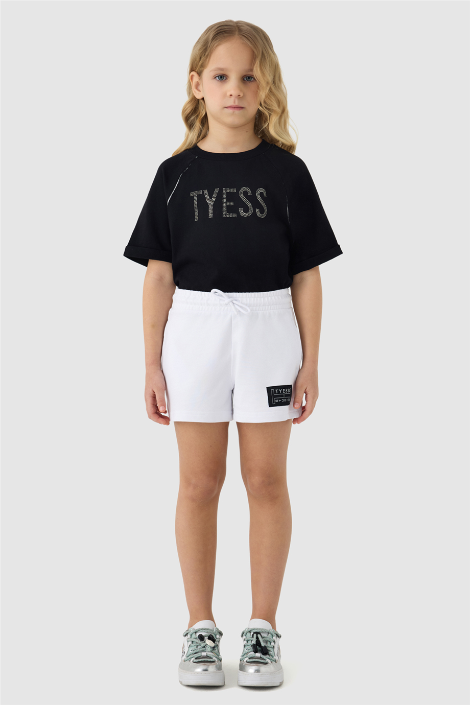 Tyess Kız Çocuk Beyaz Şort