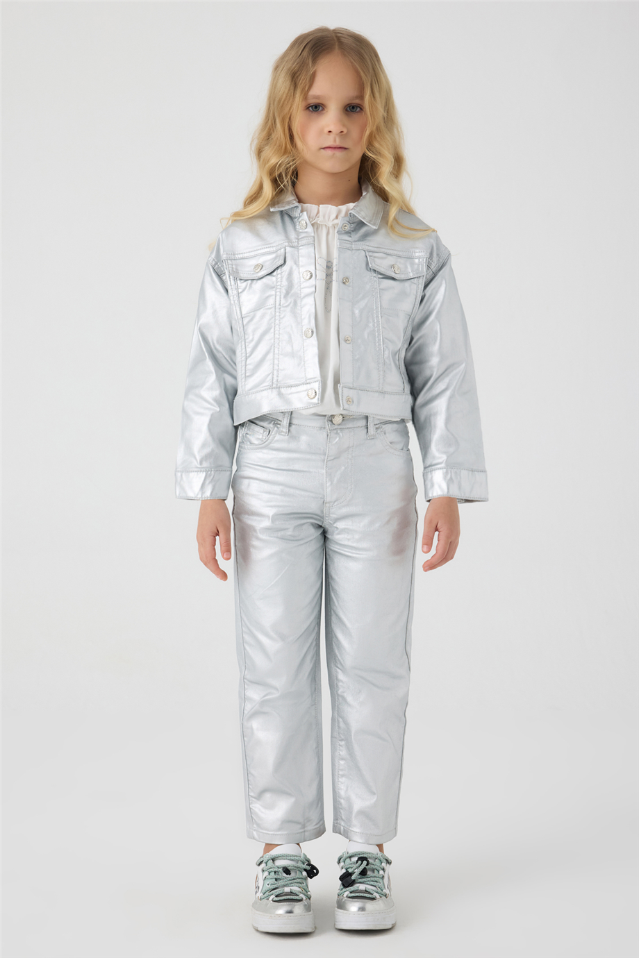 Tyess Kız Çocuk Denim Ceket