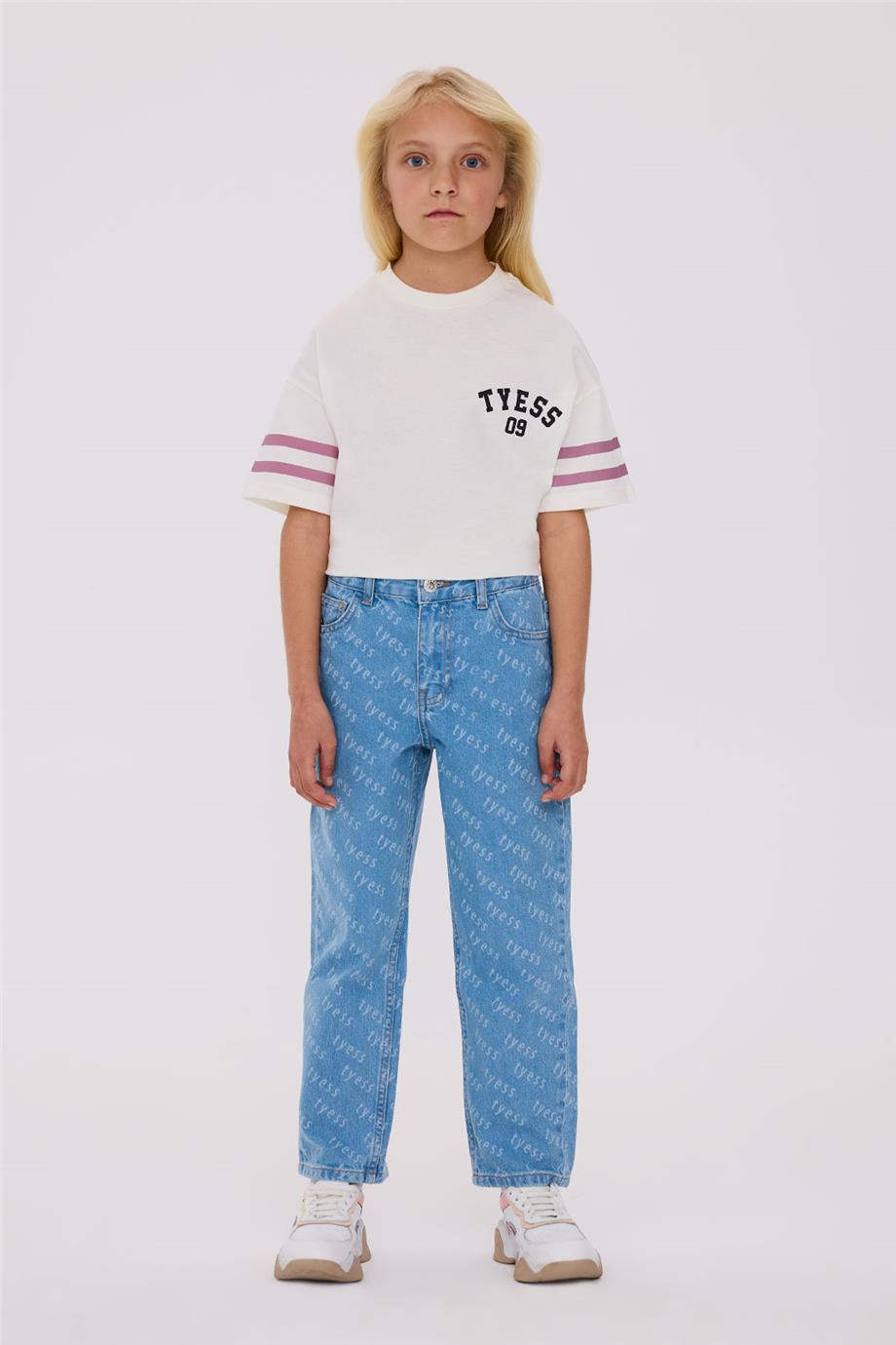 Tyess Kız Çocuk Denim Pantolon