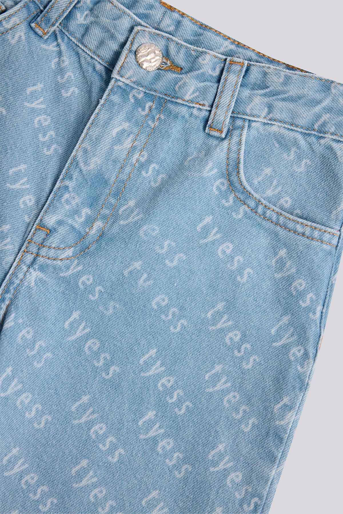 Tyess Kız Çocuk Denim Pantolon görsel 7