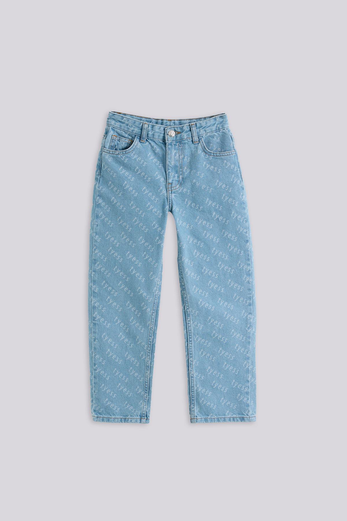 Tyess Kız Çocuk Denim Pantolon görsel 5