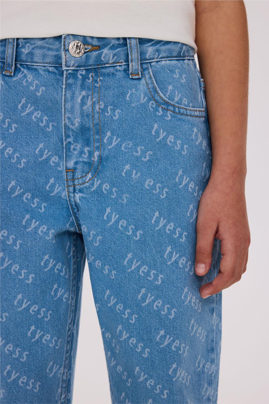 Tyess Kız Çocuk Denim Pantolon görsel 3