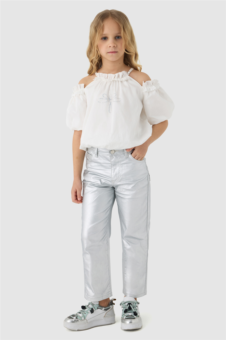 Tyess Kız Çocuk Denim Pantolon