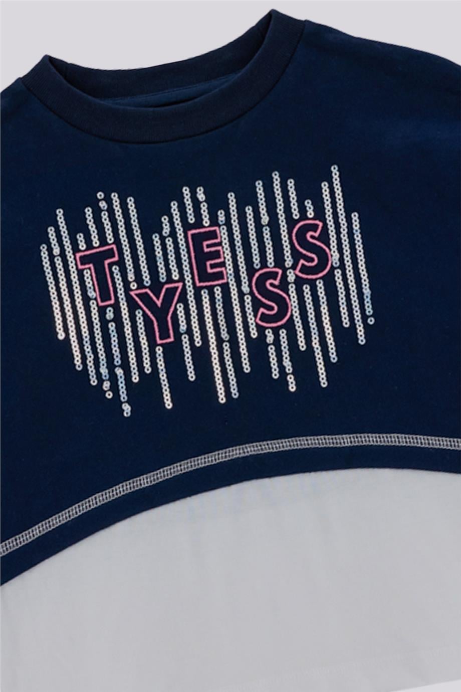 Tyess Kız Çocuk Lacivert Sweatshirt görsel 7