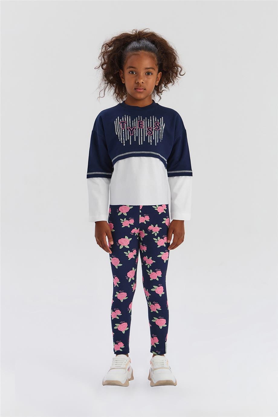 Tyess Kız Çocuk Lacivert Sweatshirt