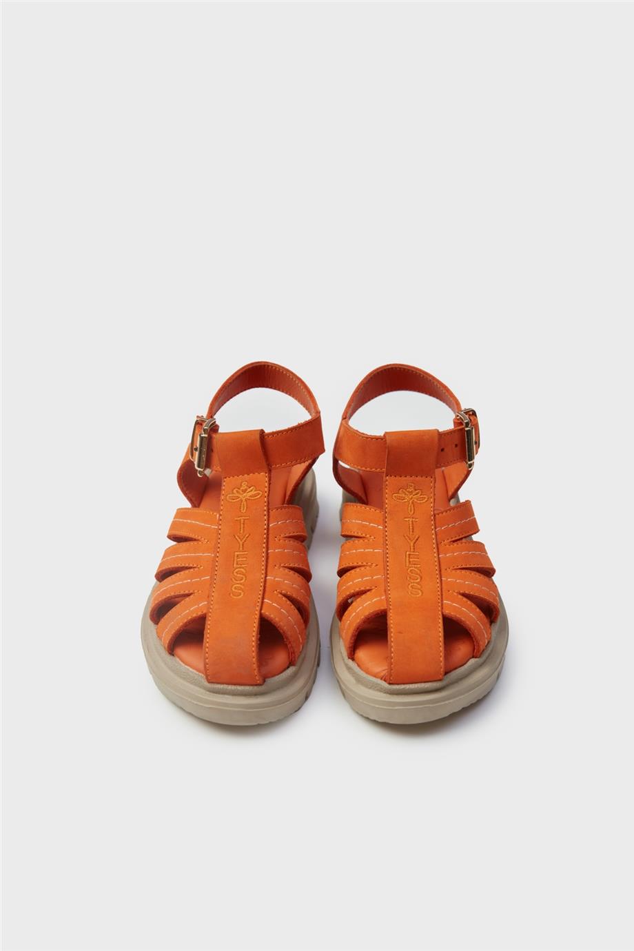 Tyess Kız Çocuk Oranj Sandalet