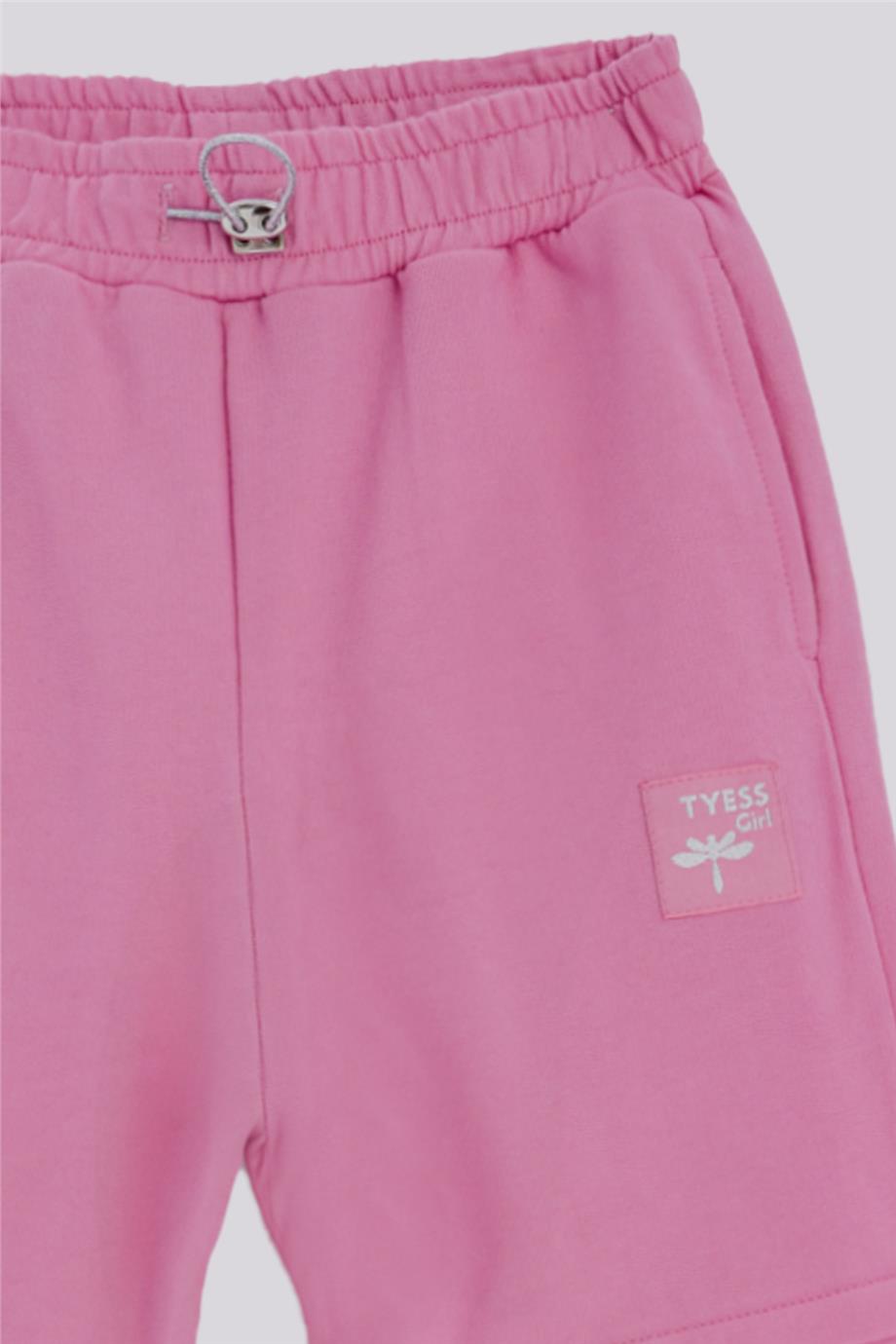 Tyess Kız Çocuk Pembe Eşofman Altı görsel 7