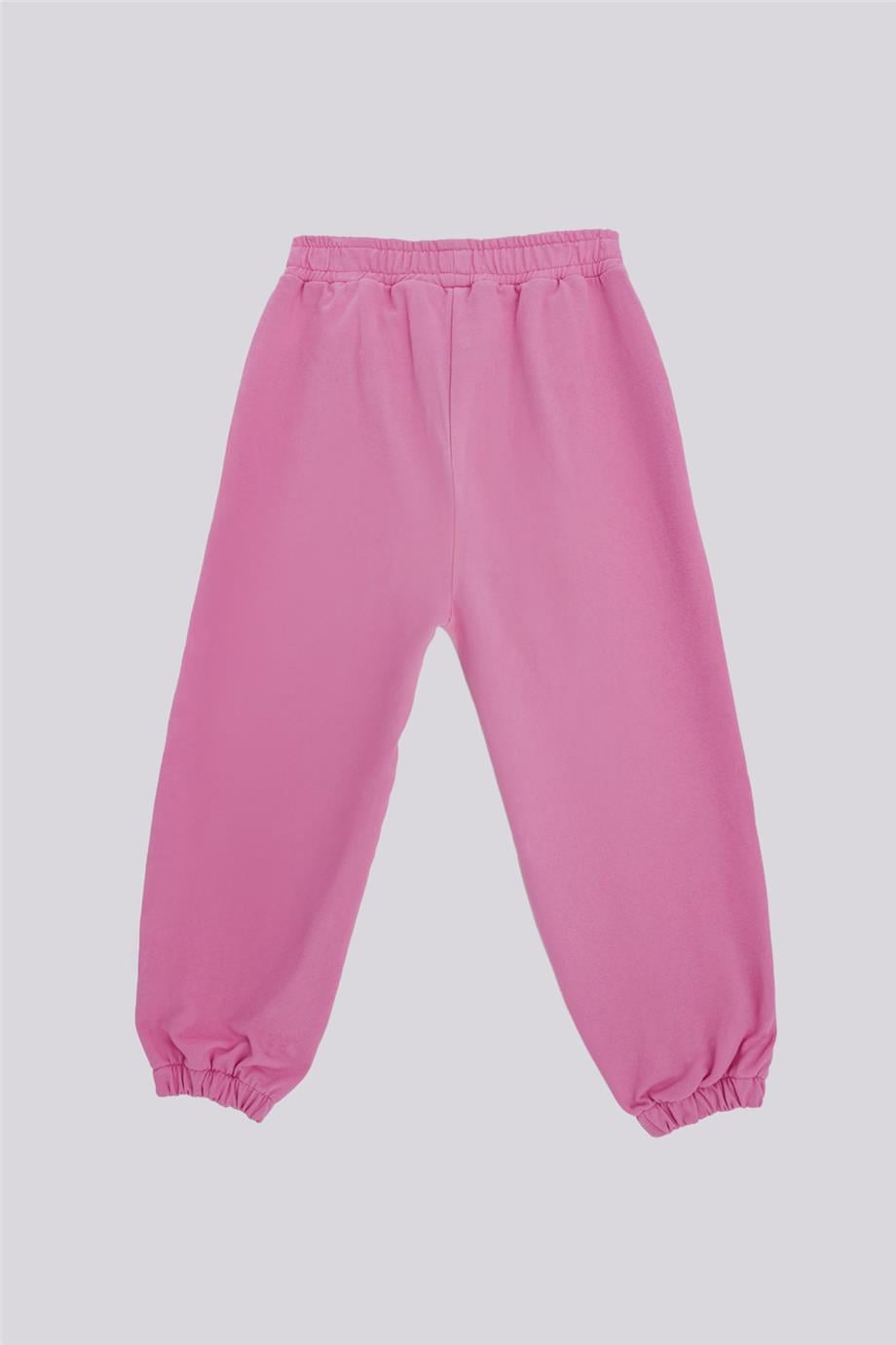 Tyess Kız Çocuk Pembe Eşofman Altı görsel 6