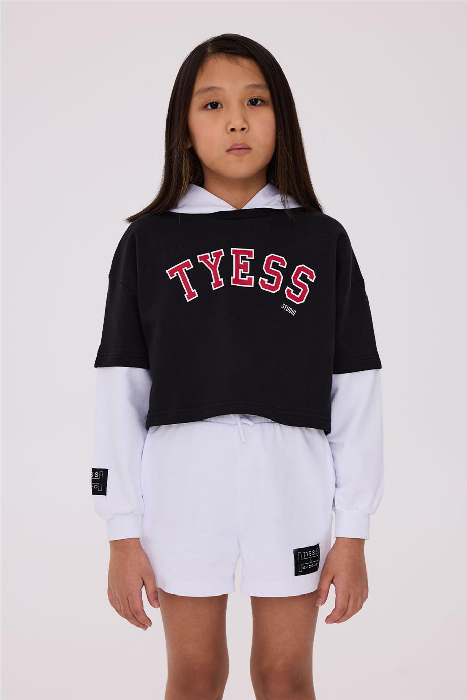 Tyess Kız Çocuk Renkli Sweatshirt görsel 2