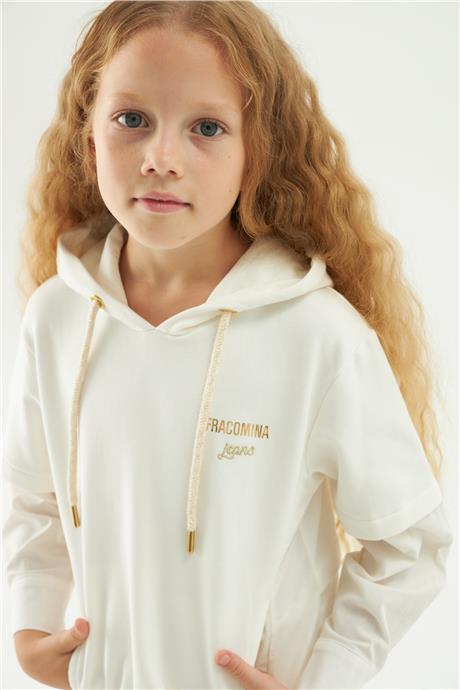 Fracomina Kız Çocuk Beyaz Sweatshirt