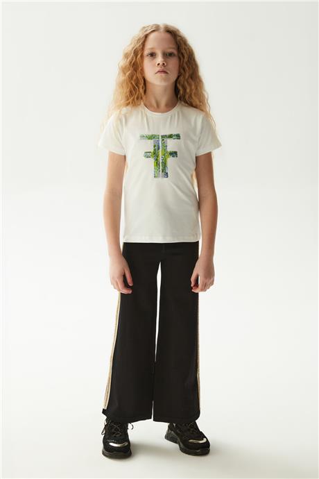Fracomina Kız Çocuk Beyaz T-Shirt