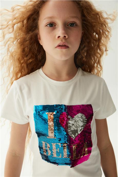 Fracomina Kız Çocuk Beyaz T-Shirt