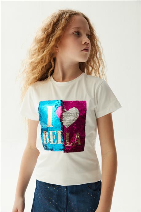 Fracomina Kız Çocuk Beyaz T-Shirt