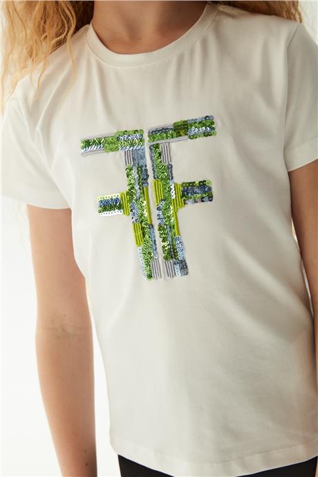 Fracomina Kız Çocuk Beyaz T-Shirt