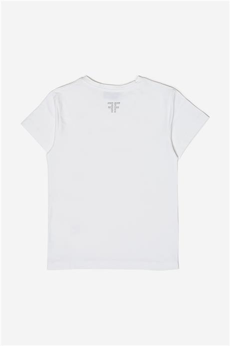 Fracomina Kız Çocuk Beyaz T-Shirt