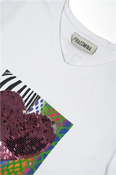 Fracomina Kız Çocuk Beyaz T-Shirt