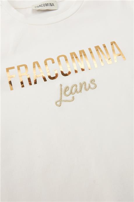 Fracomina Kız Çocuk Beyaz Tshirt