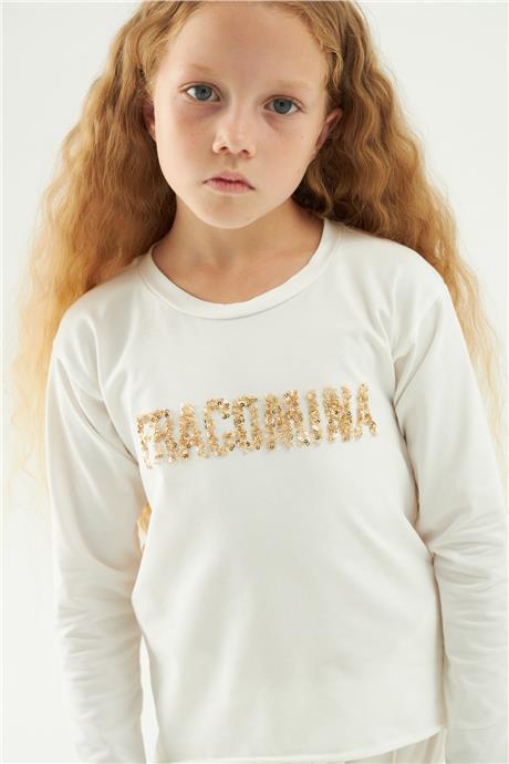 Fracomina Kız Çocuk Beyaz Tshirt