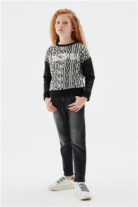 Fracomina Kız Çocuk Kırık Beyaz Sweatshirt
