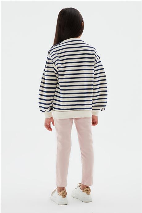 Fracomina Kız Çocuk Kırık Beyaz Sweatshirt