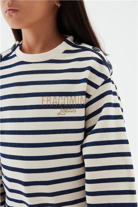 Fracomina Kız Çocuk Kırık Beyaz Sweatshirt