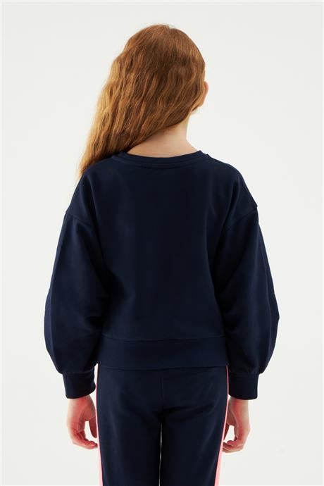 Fracomina Kız Çocuk Lacivert Sweatshirt