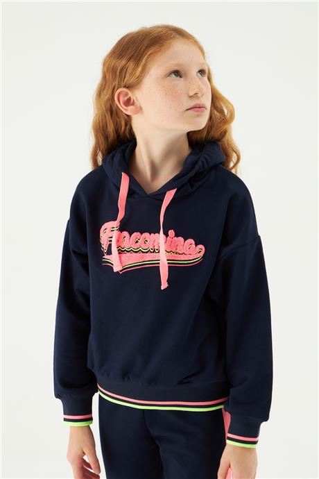 Fracomina Kız Çocuk Lacivert Sweatshirt