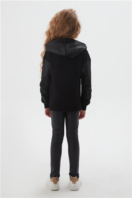 Fracomina Kız Çocuk Siyah Sweatshirt