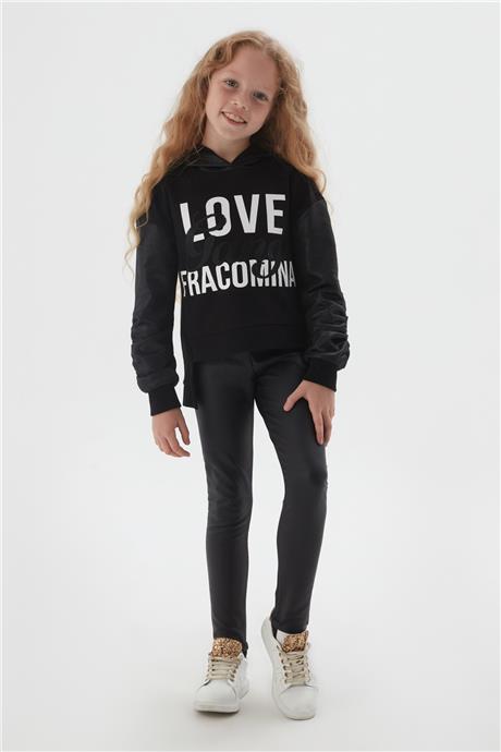 Fracomina Kız Çocuk Siyah Sweatshirt