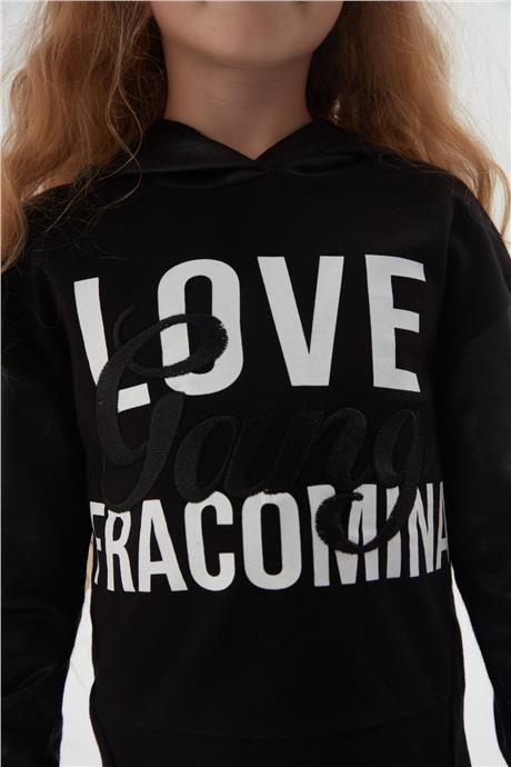 Fracomina Kız Çocuk Siyah Sweatshirt