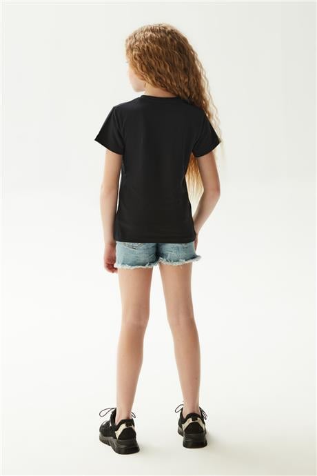 Fracomina Kız Çocuk Siyah T-Shirt