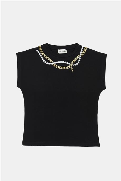 Fracomina Kız Çocuk Siyah T-Shirt