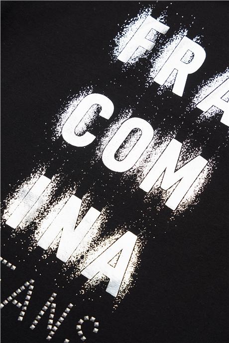 Fracomina Kız Çocuk Siyah T-Shirt
