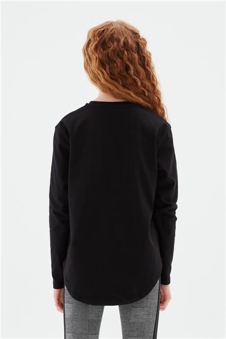 Fracomina Kız Çocuk Siyah T-Shirt