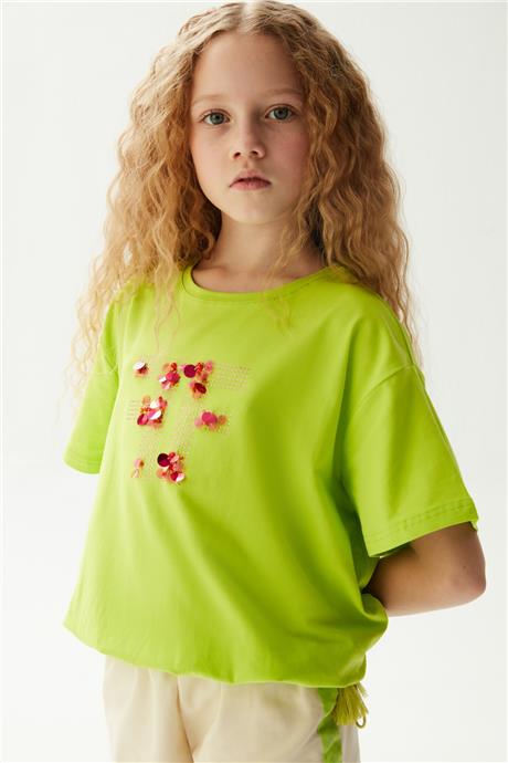 Fracomina Kız Çocuk Yeşil T-Shirt