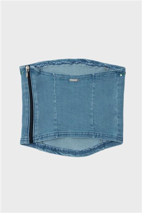 Gaudi Kız Çocuk Mavi Crop Top