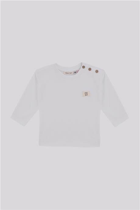 Gb Baby Basic Erkek Bebek Beyaz TshirtGb Baby Basic Erkek Bebek Beyaz Tshirt