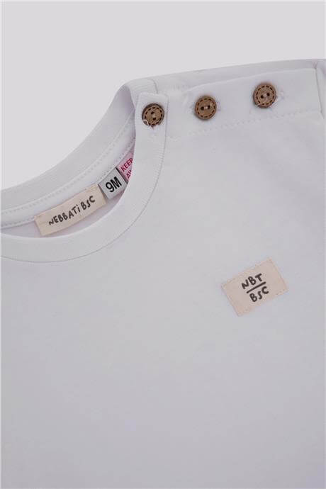 Gb Baby Basic Erkek Bebek Beyaz TshirtGb Baby Basic Erkek Bebek Beyaz Tshirt
