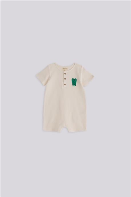 Gb Baby Basic Erkek Bebek Ekru TulumGb Baby Basic Erkek Bebek Ekru Tulum