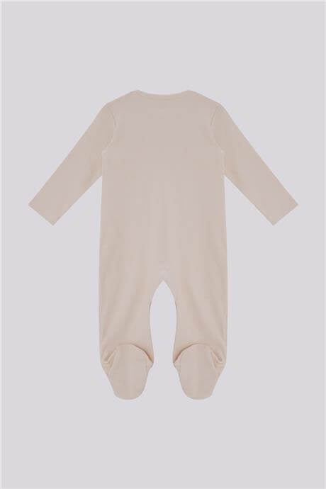 Gb Baby Basic Erkek Bebek Ekru TulumGb Baby Basic Erkek Bebek Ekru Tulum
