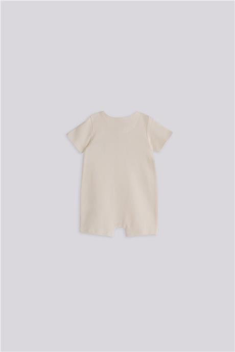 Gb Baby Basic Erkek Bebek Ekru TulumGb Baby Basic Erkek Bebek Ekru Tulum