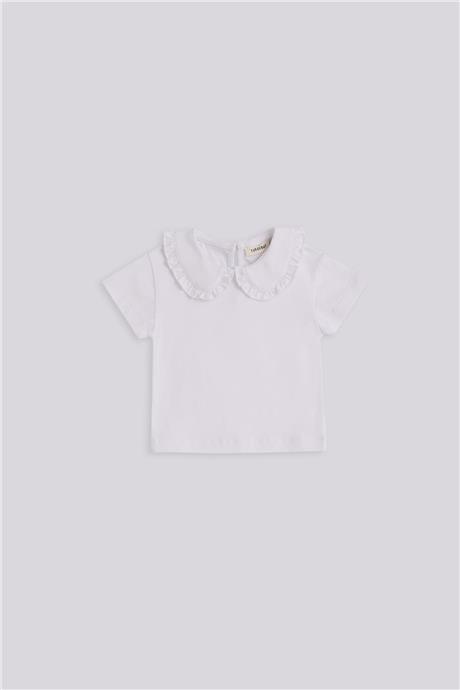 Gb Baby Basic Kız Bebek Beyaz TshirtGb Baby Basic Kız Bebek Beyaz Tshirt